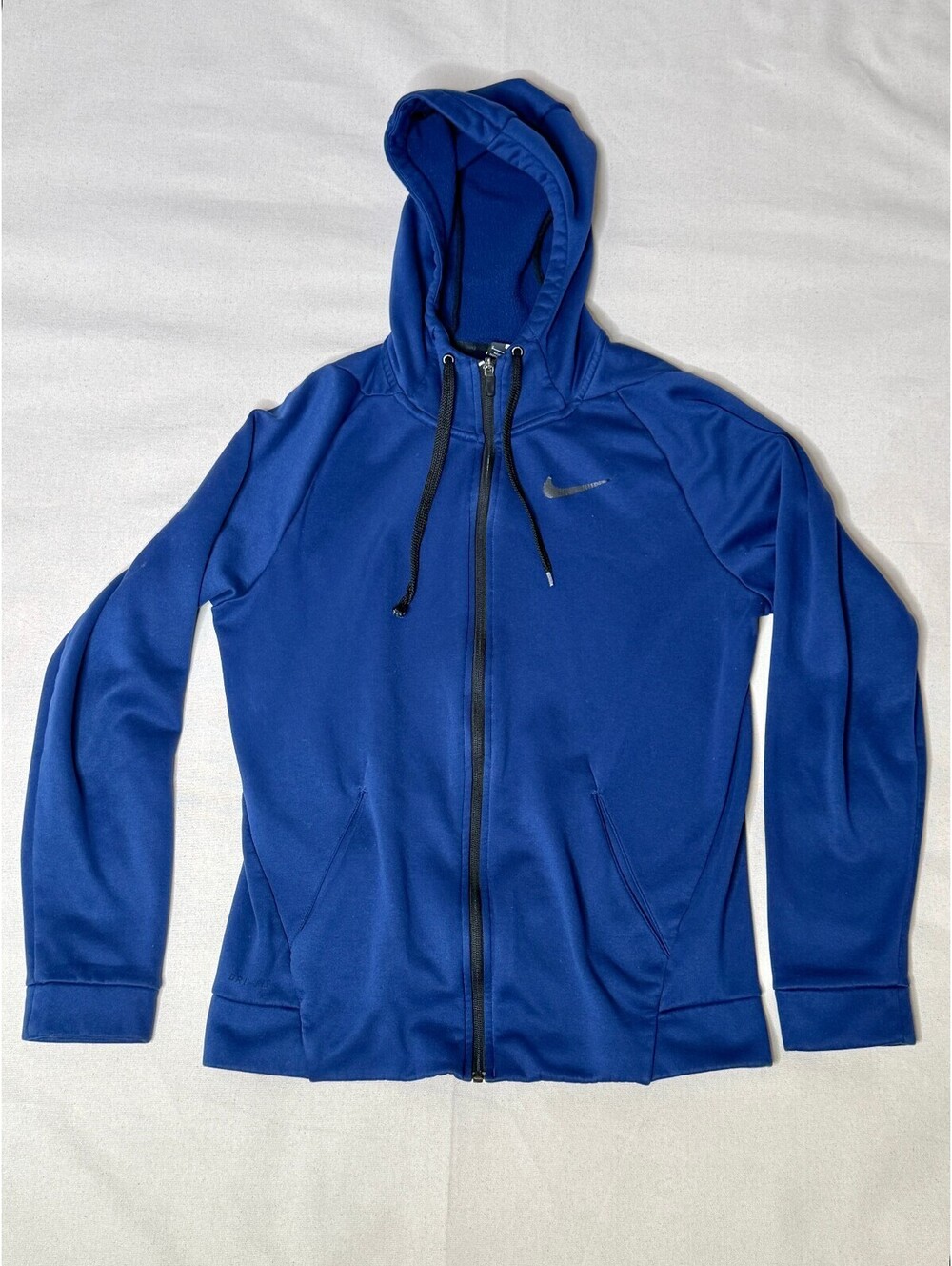 Nike Therma Dri-FIT Full Zip Hoodie Blue Black Men’s Small 931996-478